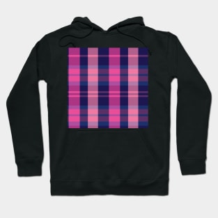 Vaporwave Aesthetic Evander 1 Hand Drawn Textured Plaid Pattern Hoodie